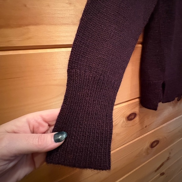 J. Crew women’s wool blend burgundy turtleneck sweater size XS - Picture 3 of 9